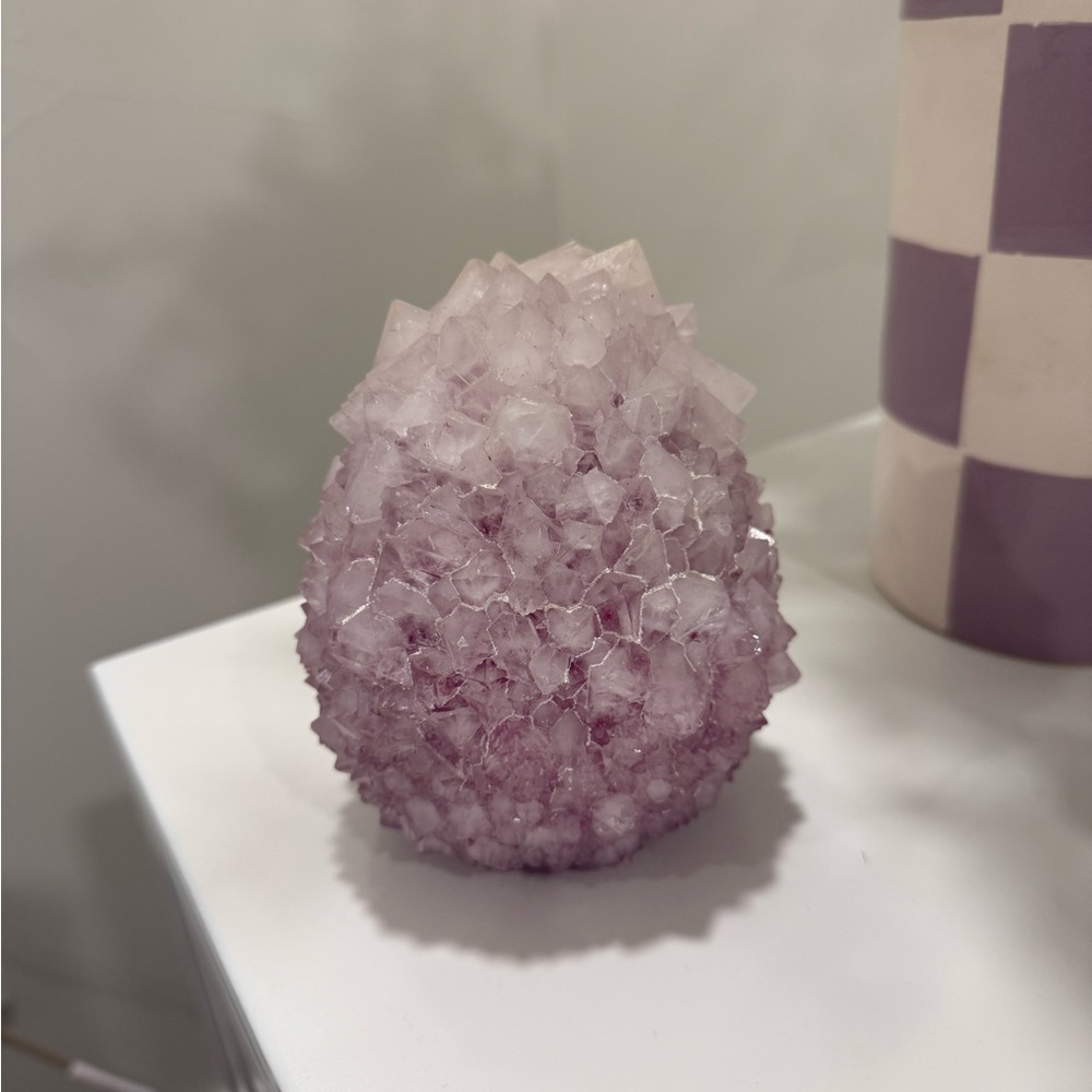 Rose Quartz Crystal Dragon Egg